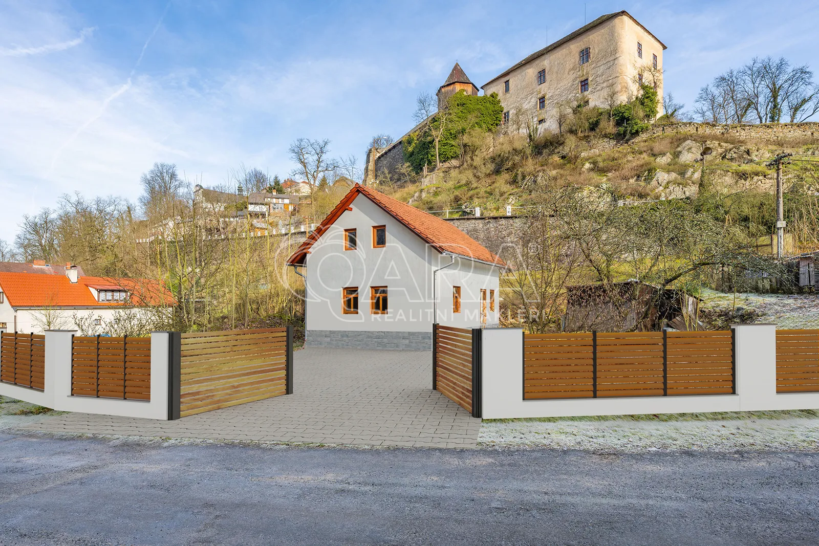 Rodinný dům (hrubá stavba), 3+1, 85 m², pozemek 1 454 m², ul. Nádražní – Rataje nad Sázavou