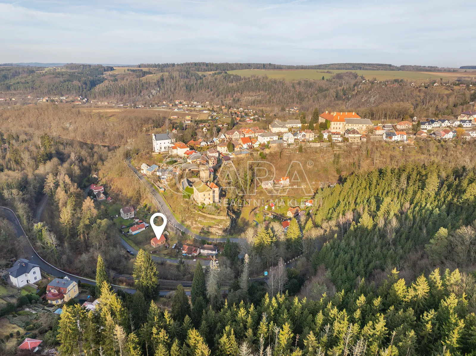 Rodinný dům (hrubá stavba), 3+1, 85 m², pozemek 1 454 m², ul. Nádražní – Rataje nad Sázavou