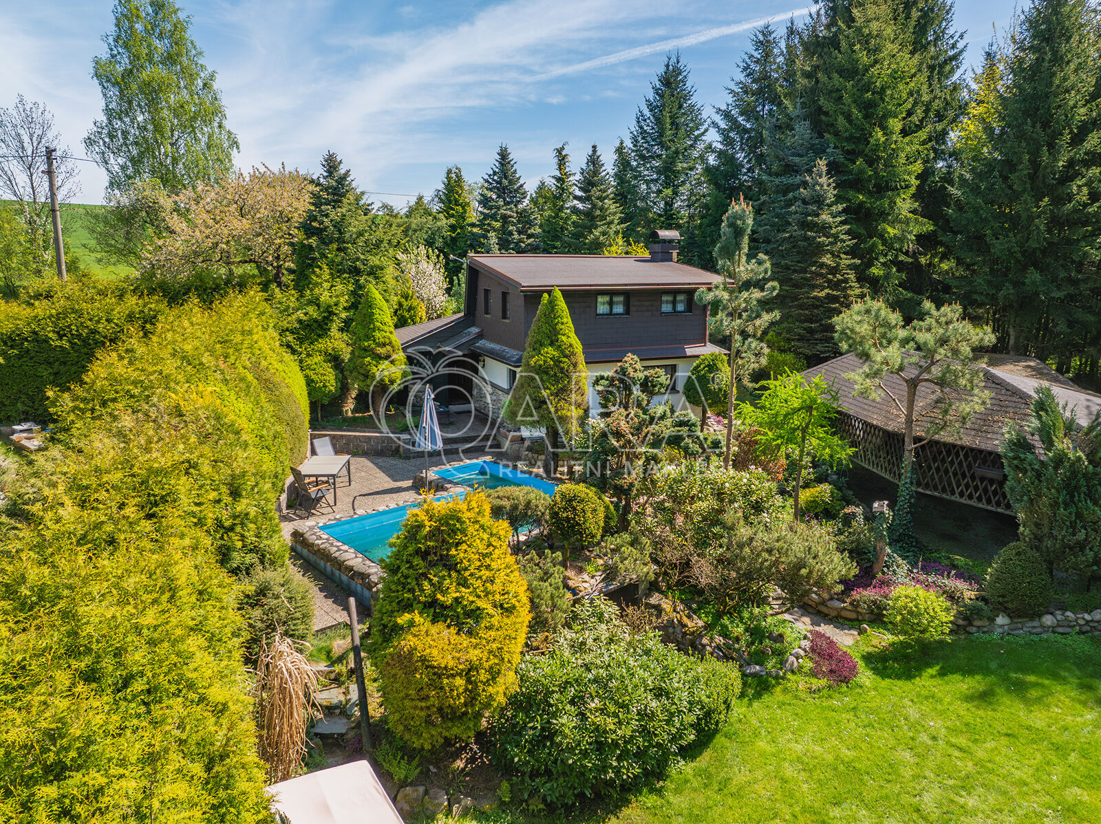 Cozy house with 3+1, 60 m², 1,388 m² land, pool – Smrčí (Semily District), Bohemian Paradise